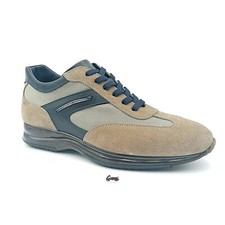 Scarpe Uomo Cristiano Gualtieri 458TX Sneakers Sportive Eleganti Camoscio Taupe