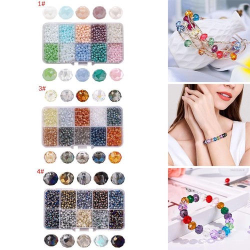 1000pcs 4mm perline vetro - 1000pcs,