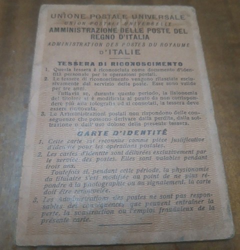 Tessera riconoscimento - di,