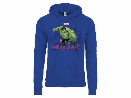 Felpa hulk avengers blu - felpa,
