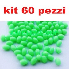 PERLINE GOMMINI SALVANODO PESCA TROTA LAGO FIUME SURFCASTING BOLENTINO FLUO