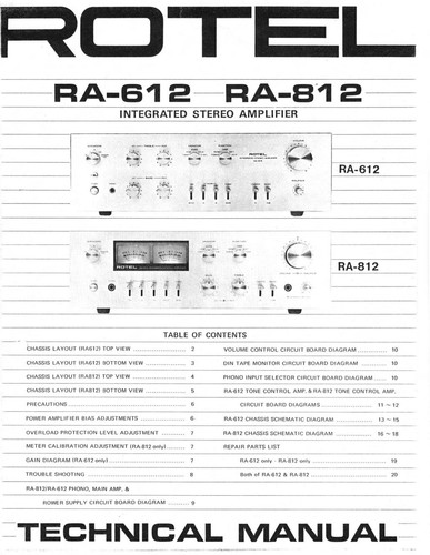 Manuale servizio per - per, rotel
