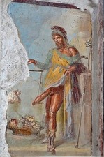 PRIAPUS RITRATTO AFFRESCO ARTE GICLEE STAMPA FINE TELA