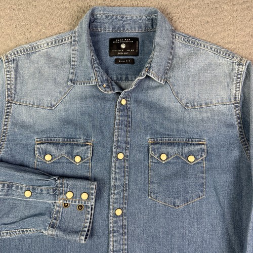 Zara denim western camicia - denim,