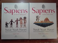 Yuval Noah Harari SAPIENS vol. 1 e 2 prime ed Bompiani 2020 2021 graphic novel