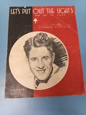 Let's Put Out The Lights And Go To Sleep Sheet Music 1932 (LL)