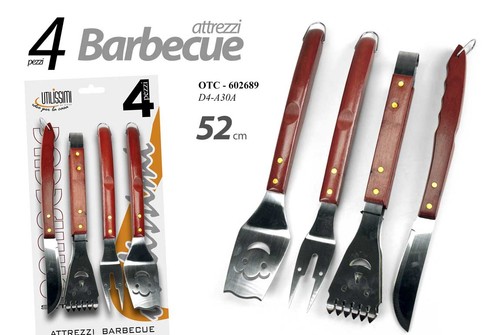 Attrezzi barbecue set - attrezzi, cm
