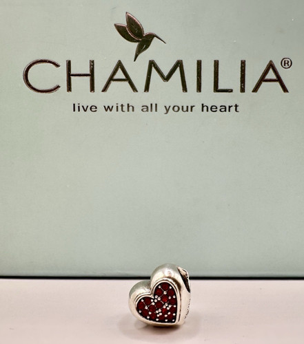 Charm chamilia doppio cuore - charm,