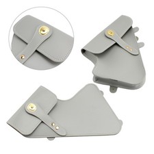 Borsa porta attrezzi lato telaio manutenzione motore argento retrò in pelle per BMW RnineT