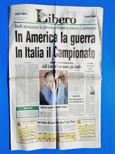 Libero settembre 2001 - settembre,