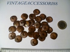 28 BOTTONI RESINA SFUMATA OPACA MARRONE MATTONE 1,5 CM ABITO CAMICETTA SARTORIA