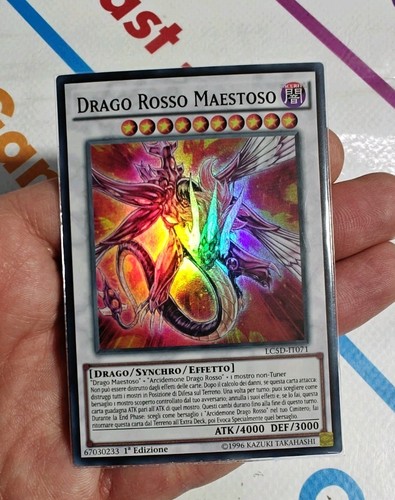 Drago rosso maestoso oh - drago,