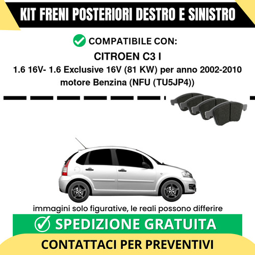 Pastiglie freno posteriori - pastiglie,