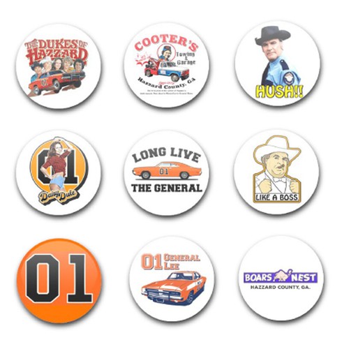25mm button badges - 25mm, dules