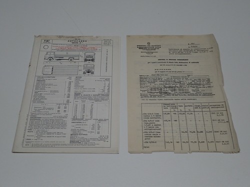 Fiat 684 autocarro scheda - 684,