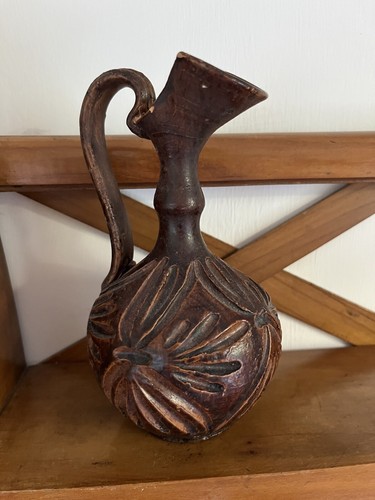 Brocca vintage legno - brocca,