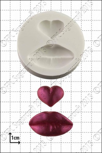 Stampo silicone labbra - silicone, &