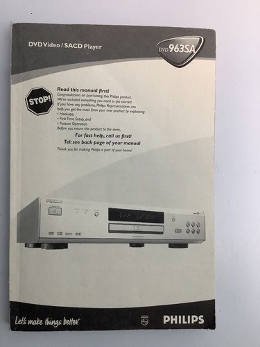 Philips 963sa lettore dvd - 963sa,