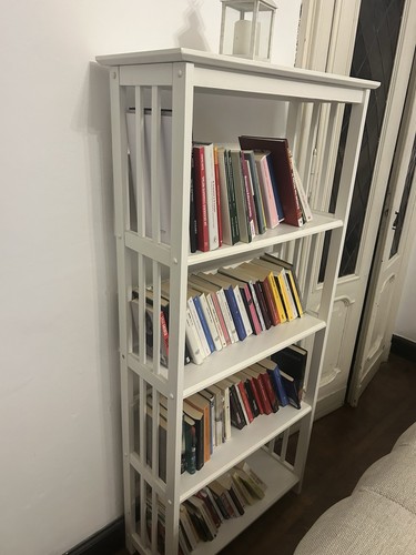 Libreria bianca laccata - libreria,