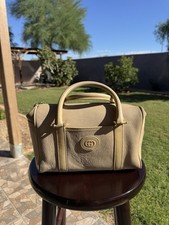 Vintage Beige Gucci Handbag