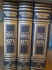   ENCICLOPEDIA ITALIANA  IV APPENDICE 1961-1978. 3 VOLUMI TRECCANI 