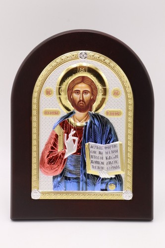 Gesù cristo argento 950 icona - argento,