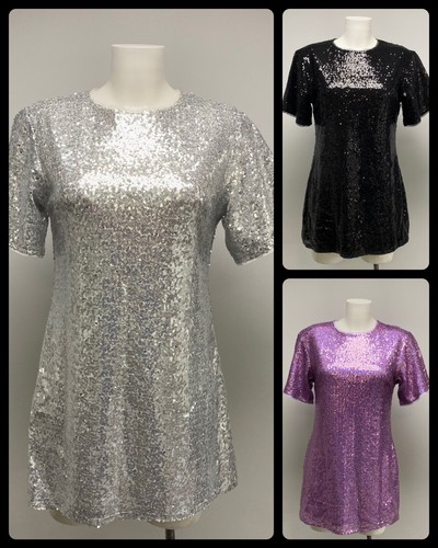 Tunica paillettes manica corta - tunica,