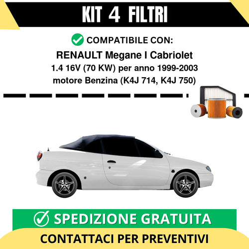 Kit filtri tagliando per - 4,