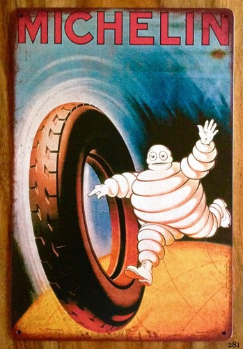 Targa parete michelin moto - targa,