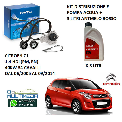 Kit distribuzione pompa acqua - ,