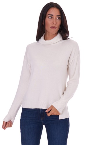 Maglia dolcevita white wise - dolcevita,