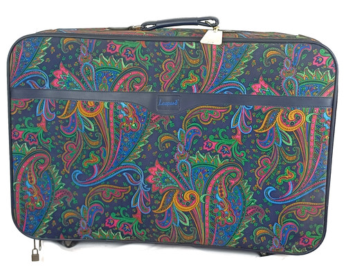 Leopard valigia vintage - vintage, anni