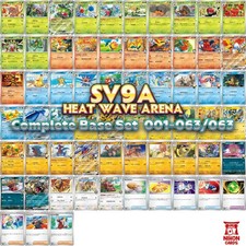 SV9a Heat Wave Arena Complete Base Set C U R RR 001-063/063 Pokemon Japanese