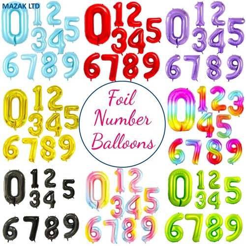 Numero palloncini foil - numero,