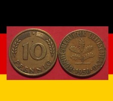 10 Pfennig 1950 F Repubblica