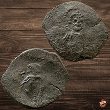 Moneta Crociata - Impero Latino di Tessalonica (1204-1224) piccola Sear 2056 #t862