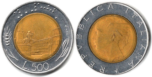 Italia 500 lire 1989 - 500,