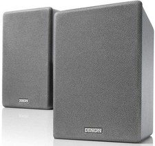Denon SCN10 Coppia Altoparlanti HiFi da Libreria Grigio 65W 2 Vie Stereo