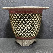 Vaso Giapponese TENZAN Officina Artigianale Orchidea Neofinetia Falcata SUKASHI