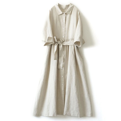 Abito camicia donna lino