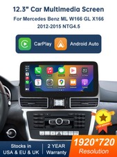 Autoradio touchscreen wireless Carplay Android per Benz ML W166 GL X166 NTG