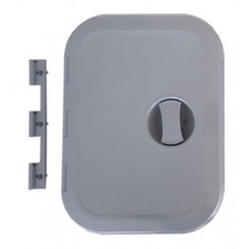 SPORTELLO GRIGIO CALPESTABILE AMOVIBILE APERTURA 180° - BARCA CAMPER GOMMONE