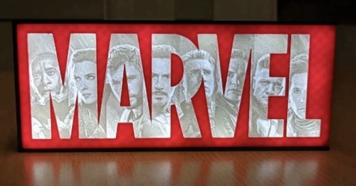 Lampada lightbox marvel - lightbox,