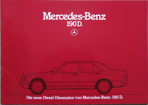 Mercedes 190 w201 depliant - mercedes, d