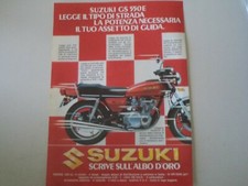 advertising Pubblicità 1980 MOTO SUZUKI GS 550 E