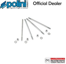 KIT 4 PRIGIONIERI LUNGHI CILINDRO RACING 130 POLINI VESPA 50 SPECIAL APE 50 125
