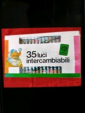 LUCI ALBERO DI NATALE VINTAGE Anni 80/90 ADDOBBI NATALIZI
