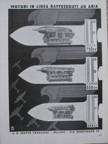 Motori linea isotta - motori, in