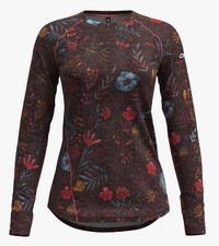 Crazy Idea Aria Maglietta A Maniche Lunghe Leggera Per Donne Fiore