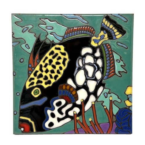 Piastrelle artistiche blu